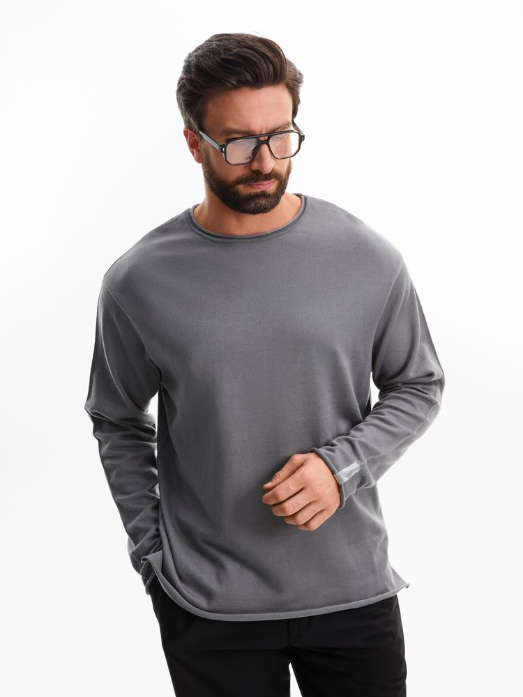 Изображение №10 | Лонгслив унисекс Siluetti Fuori, серый, размер S/M