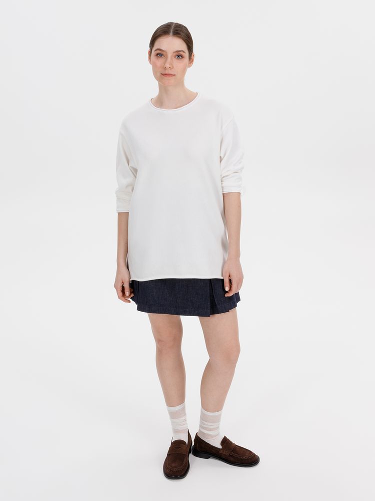 Изображение №6 | Лонгслив унисекс Siluetti Fuori, молочно-белый, размер L/XL