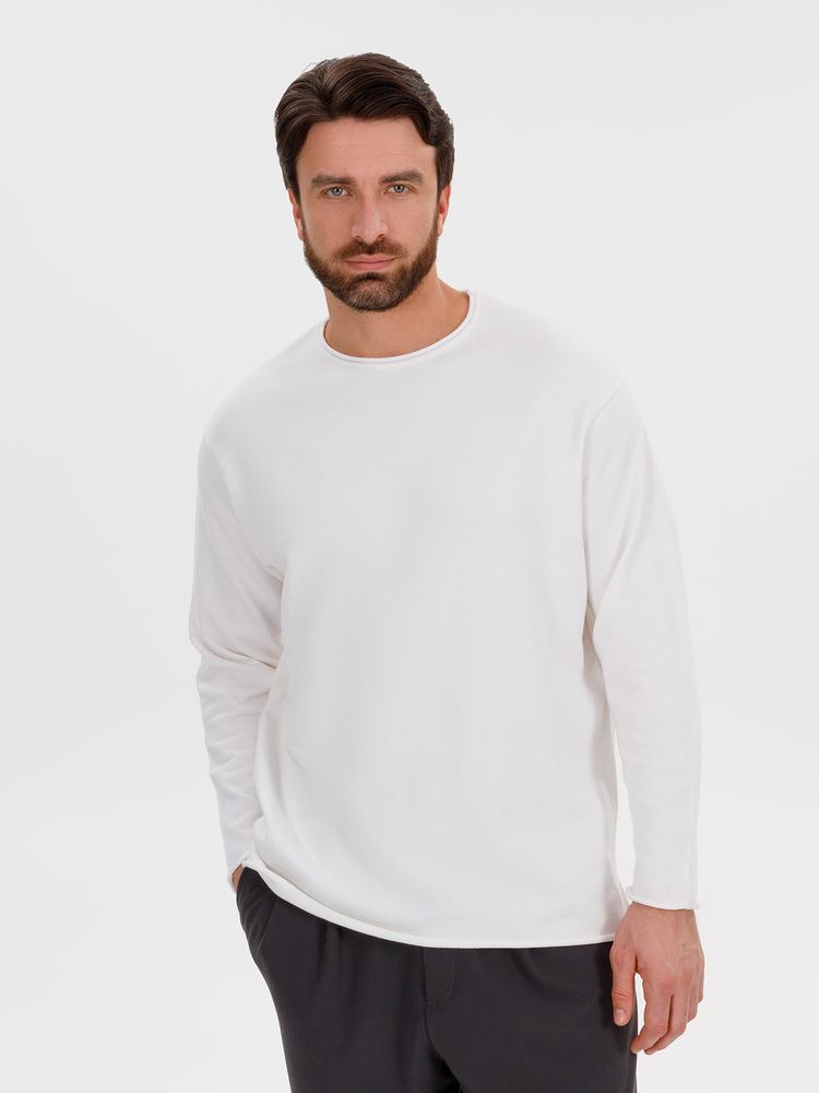 Изображение №9 | Лонгслив унисекс Siluetti Fuori, молочно-белый, размер L/XL