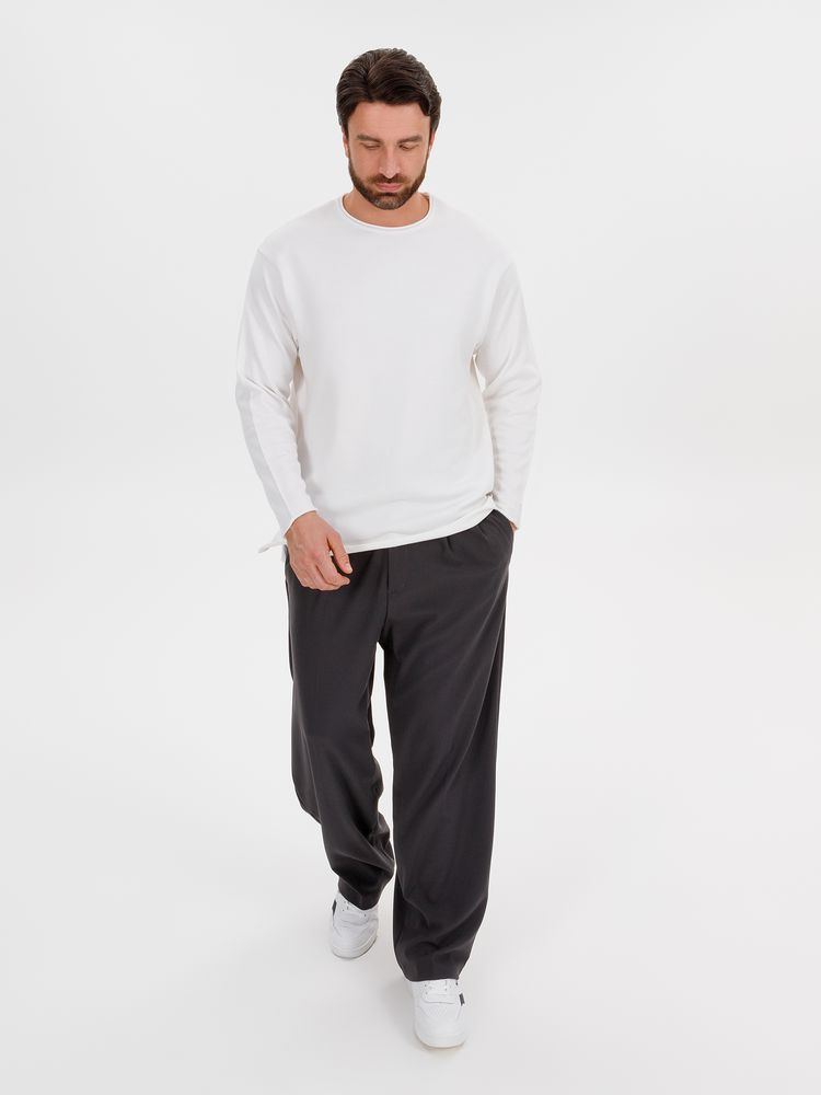 Изображение №12 | Лонгслив унисекс Siluetti Fuori, молочно-белый, размер L/XL