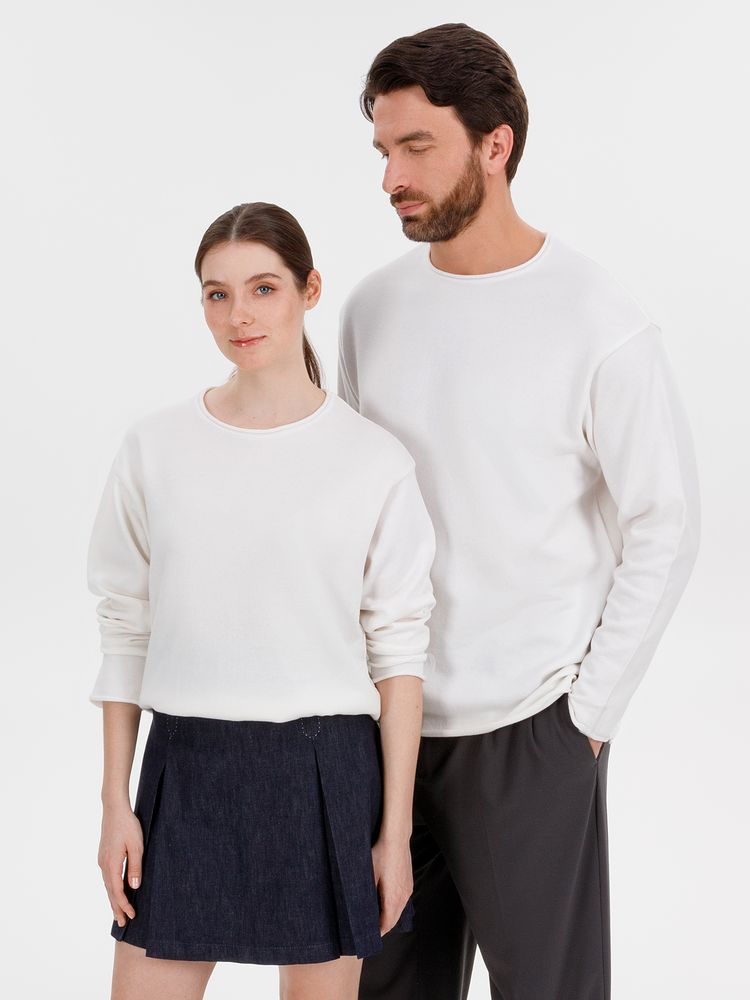 Изображение №13 | Лонгслив унисекс Siluetti Fuori, молочно-белый, размер L/XL