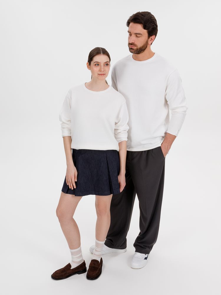 Изображение №14 | Лонгслив унисекс Siluetti Fuori, молочно-белый, размер L/XL