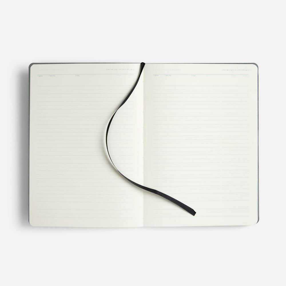 Изображение №10 | Ежедневник Doppio, недатированный, черный с серым