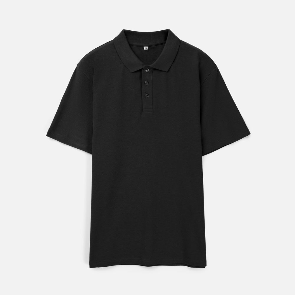 Изображение №2 | Рубашка поло унисекс Tervise, черная, размер S