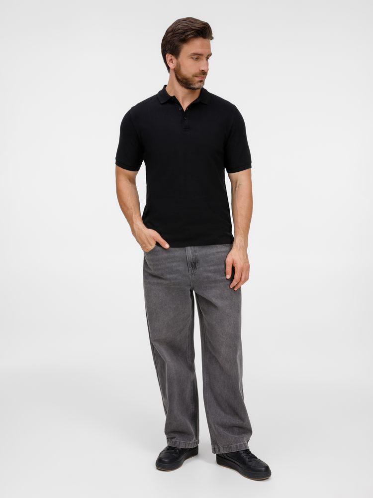 Изображение №9 | Рубашка поло унисекс Upswing, черная, размер S