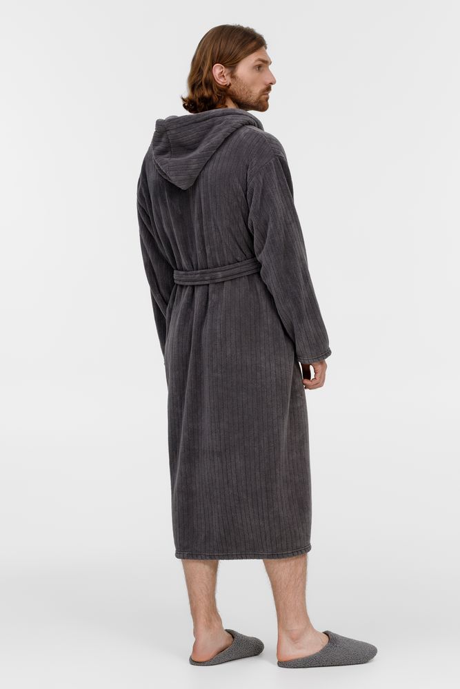 Изображение №6 | Халат флисовый Magic Mantle, темно-серый, размер M/L