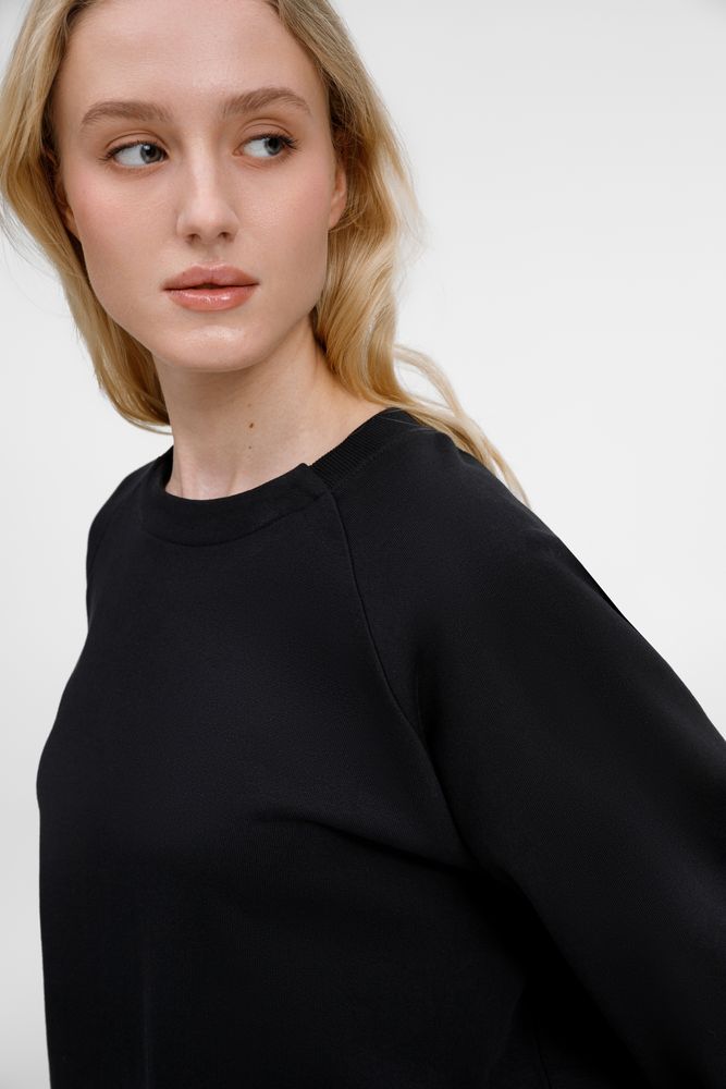 Изображение №1 | Свитшот унисекс Avenu, черный, размер XS/S