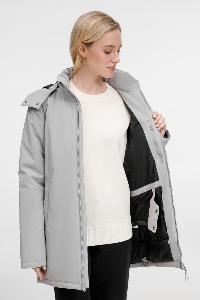 Изображение №1 | Куртка-парка унисекс Sfera, светло-серая, размер S