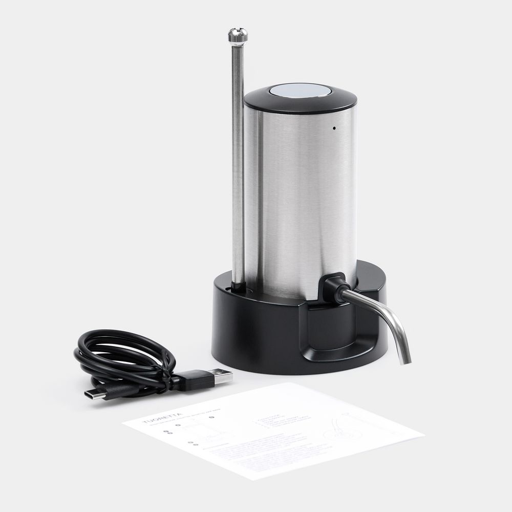 Изображение №10 | Электрический аэратор-дозатор для вина Tuoretta, серебристый