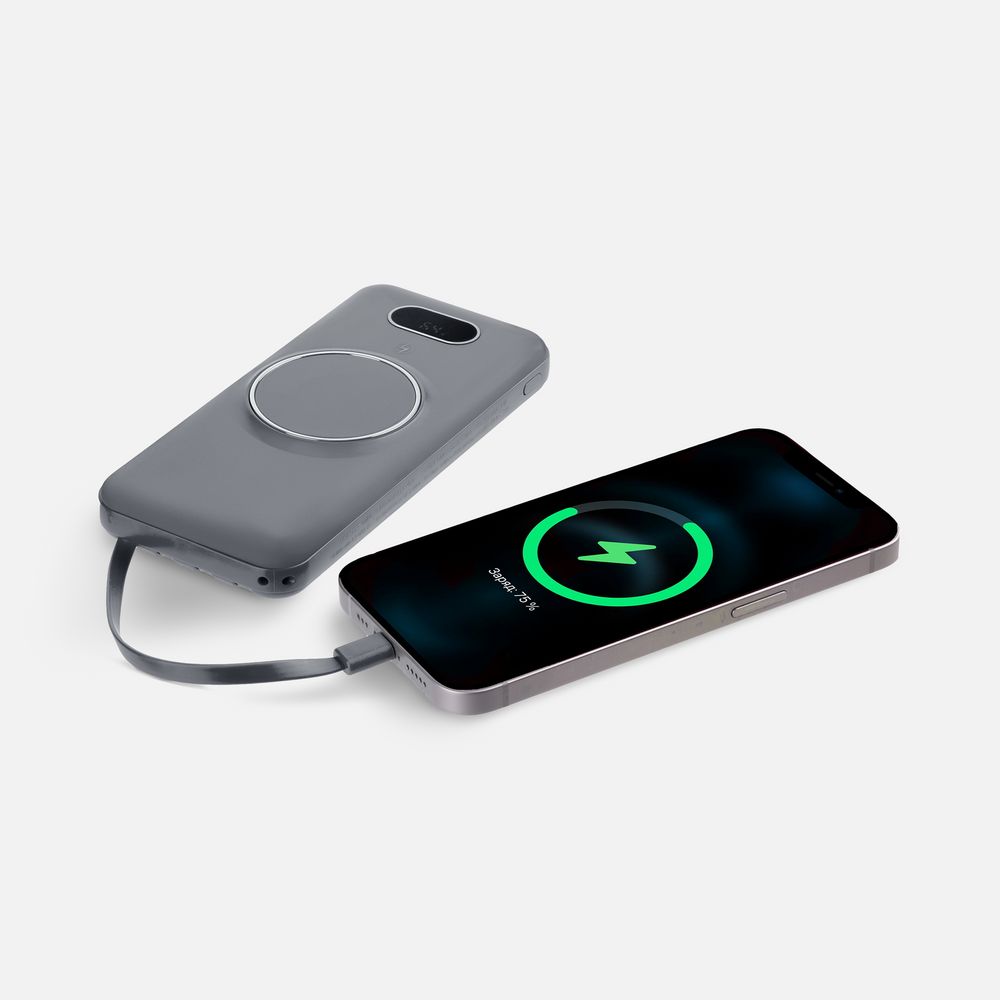 Изображение №8 | Аккумулятор Omni Qi 10000 мАч, ver.2, серый