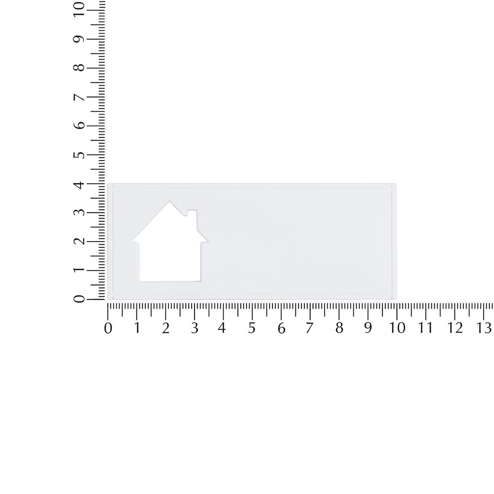 Изображение №3 | Лейбл из ПВХ с вырубкой «Дом», белый
