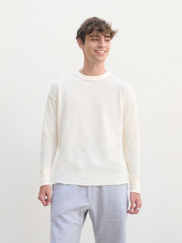 Изображение №1 | Футболка с длинным рукавом Thermal T, бежевая (неокрашенная), размер S