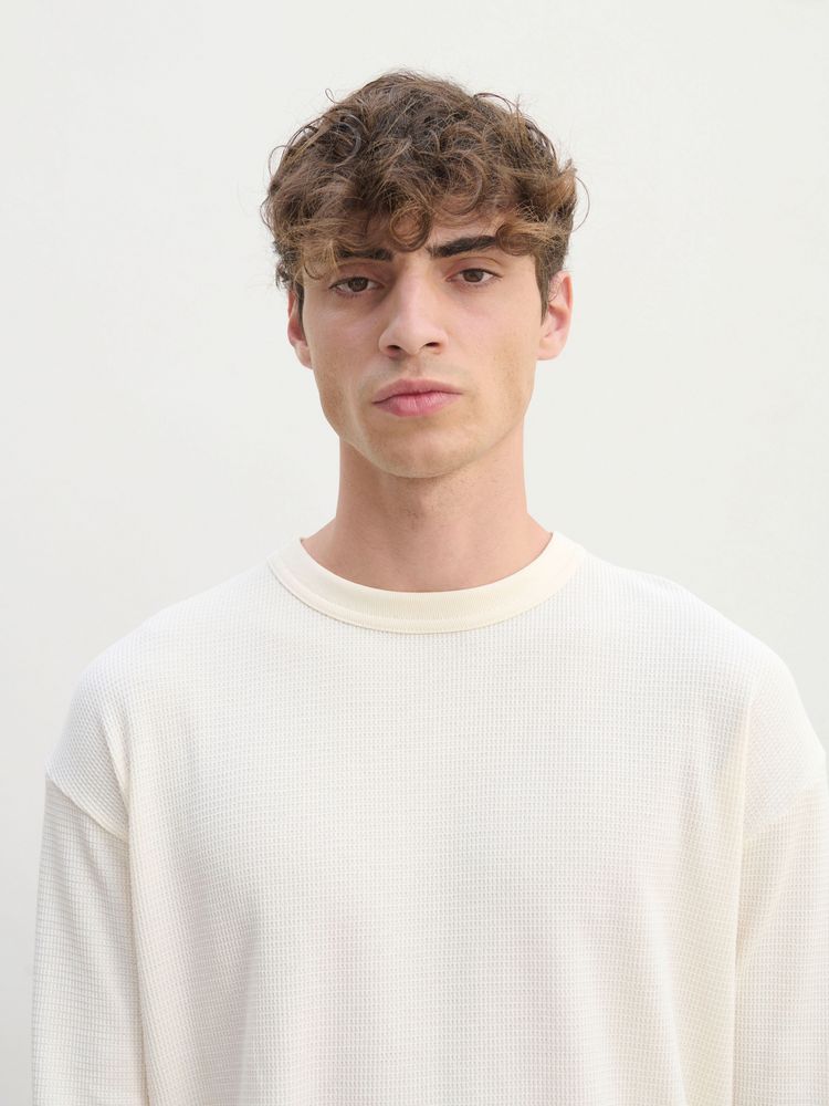 Изображение №5 | Футболка с длинным рукавом Thermal T, бежевая (неокрашенная), размер S