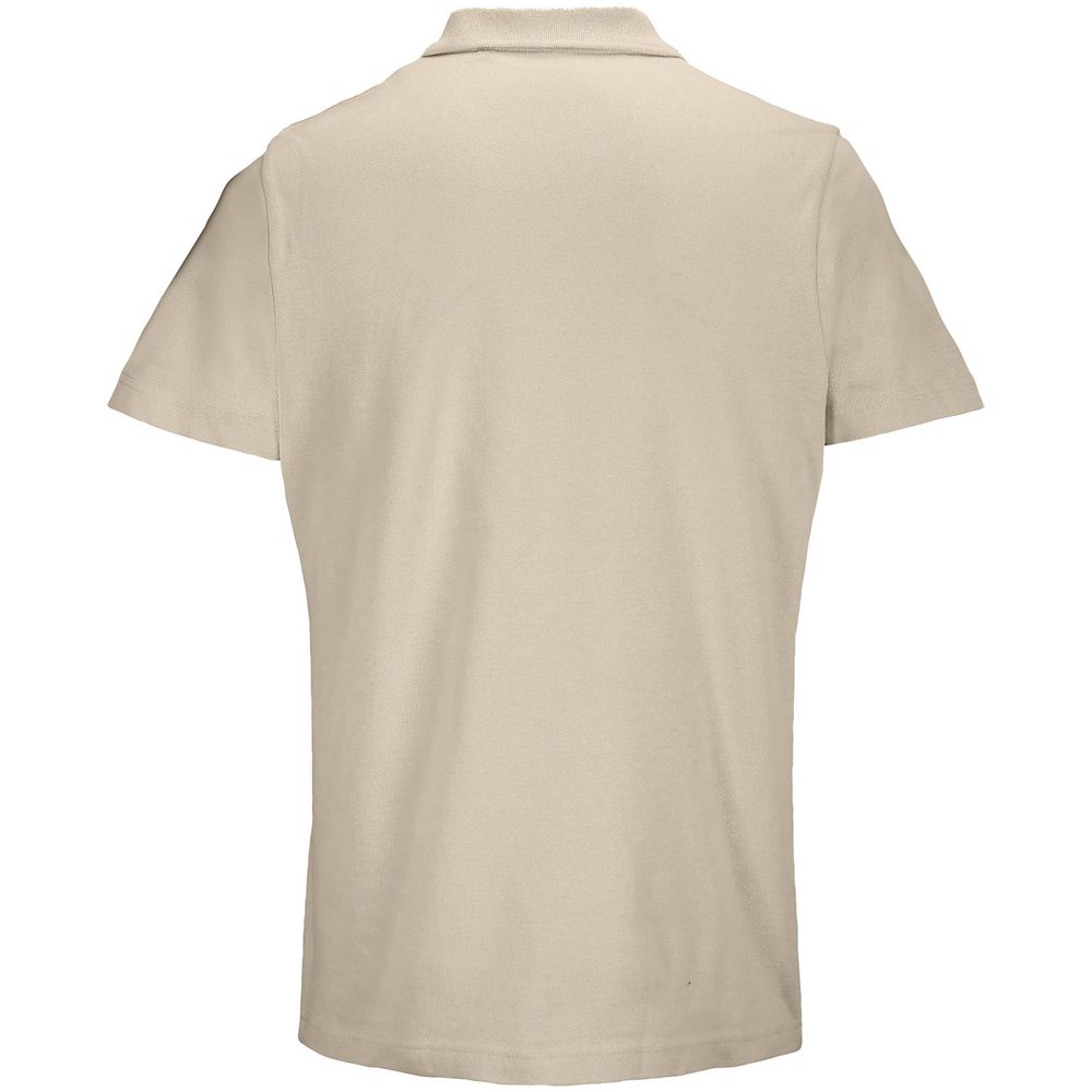 Изображение №2 | Рубашка поло унисекс Pulse, бежевая (льняная), размер S