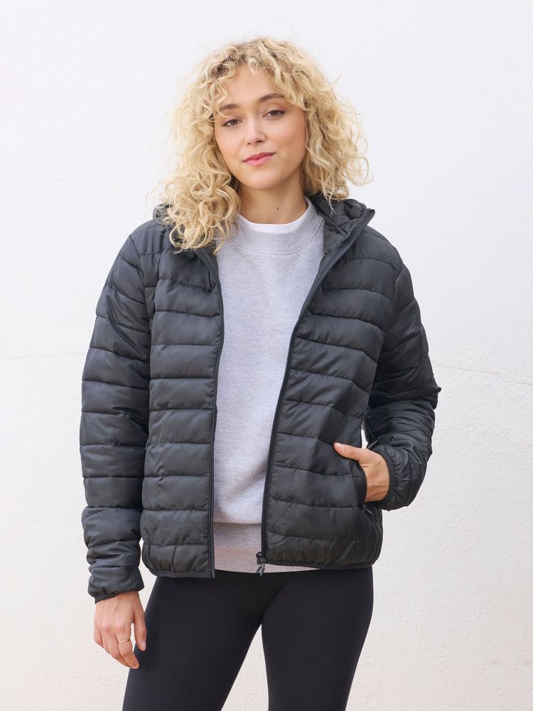 Изображение №4 | Куртка с капюшоном женская Stream Women, черная, размер S