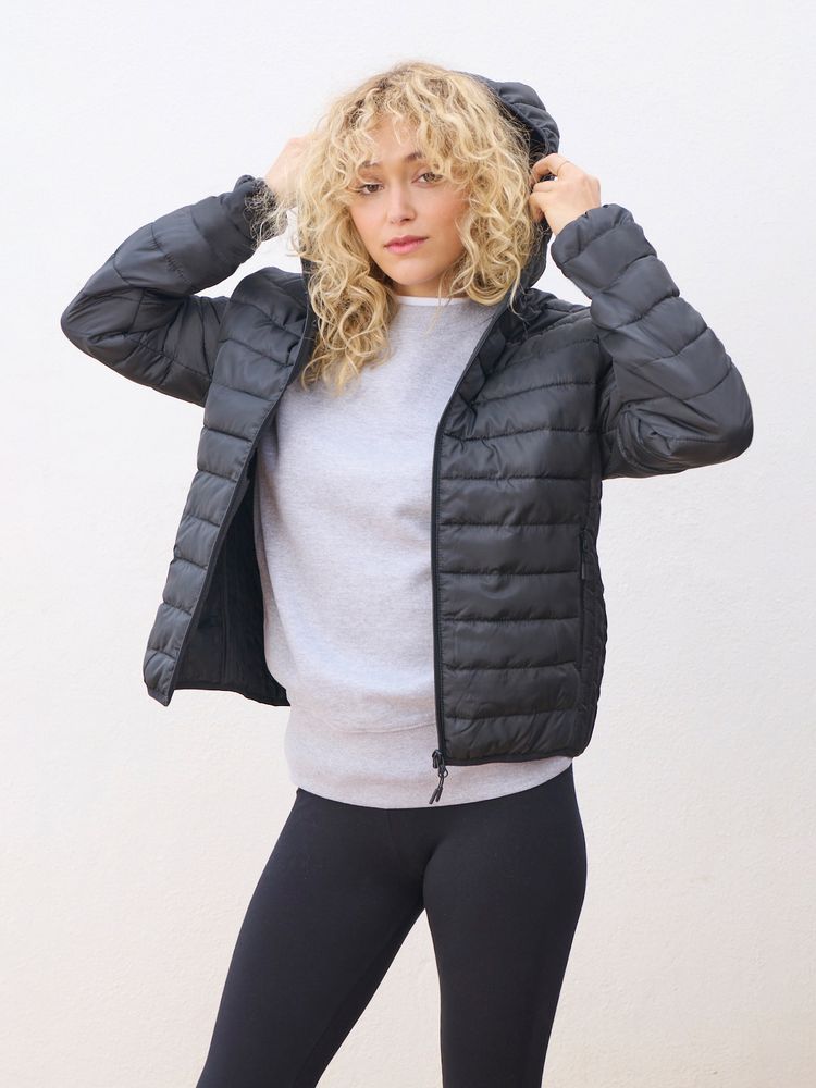 Изображение №5 | Куртка с капюшоном женская Stream Women, черная, размер S