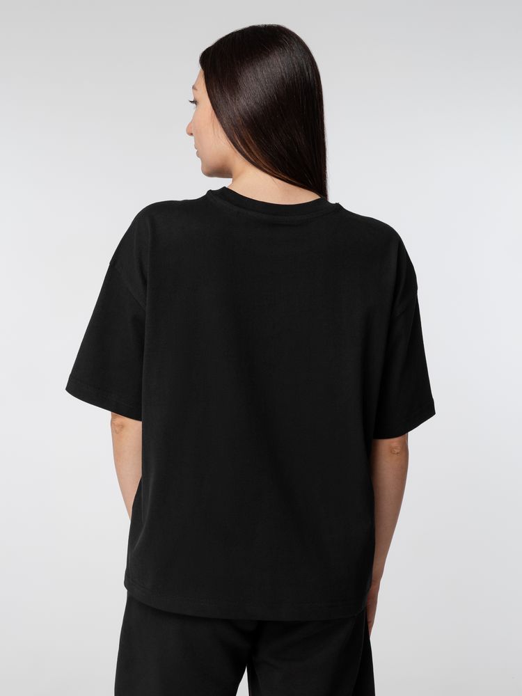 Изображение №5 | Футболка оверсайз женская Boxy Women, черная, размер XS