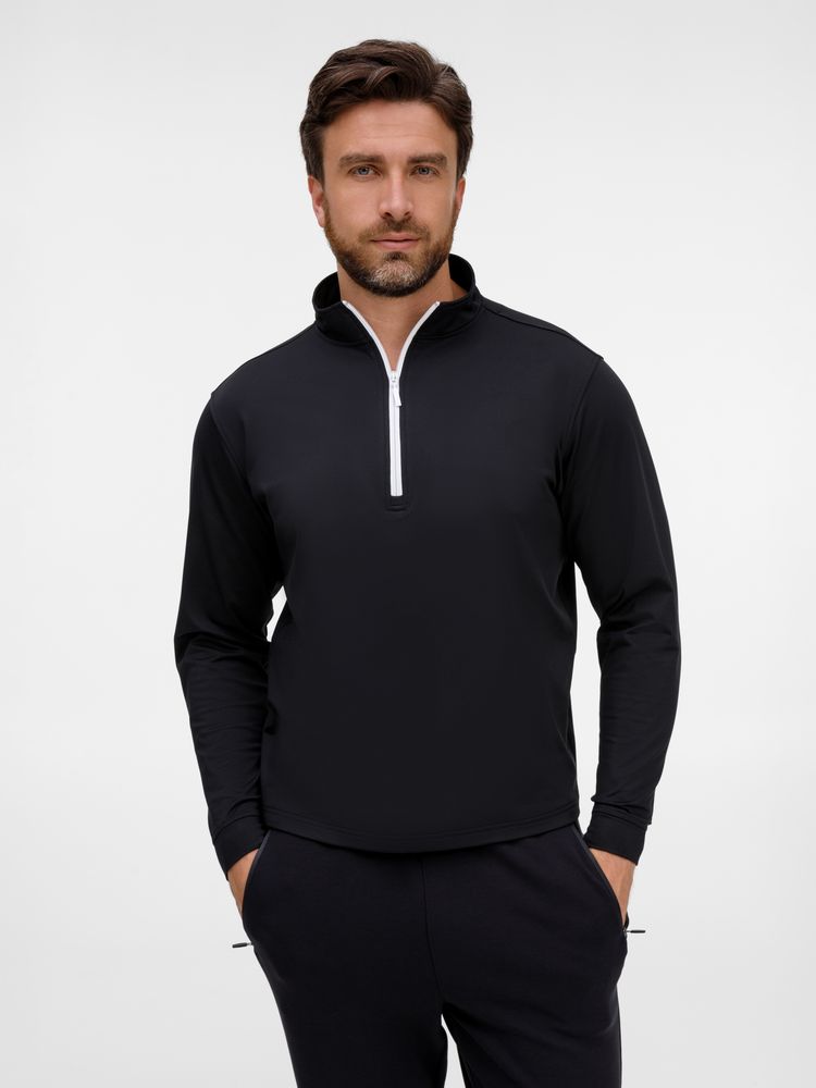 Изображение №1 | Свитшот на молнии из бифлекса Morfiss, черный, размер XS/S