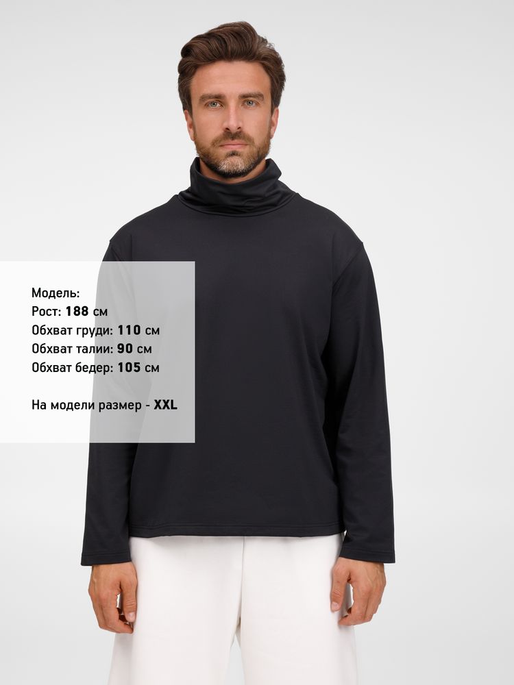 Изображение №7 | Лонгслив из бифлекса Morfiss, черный, размер XS/S