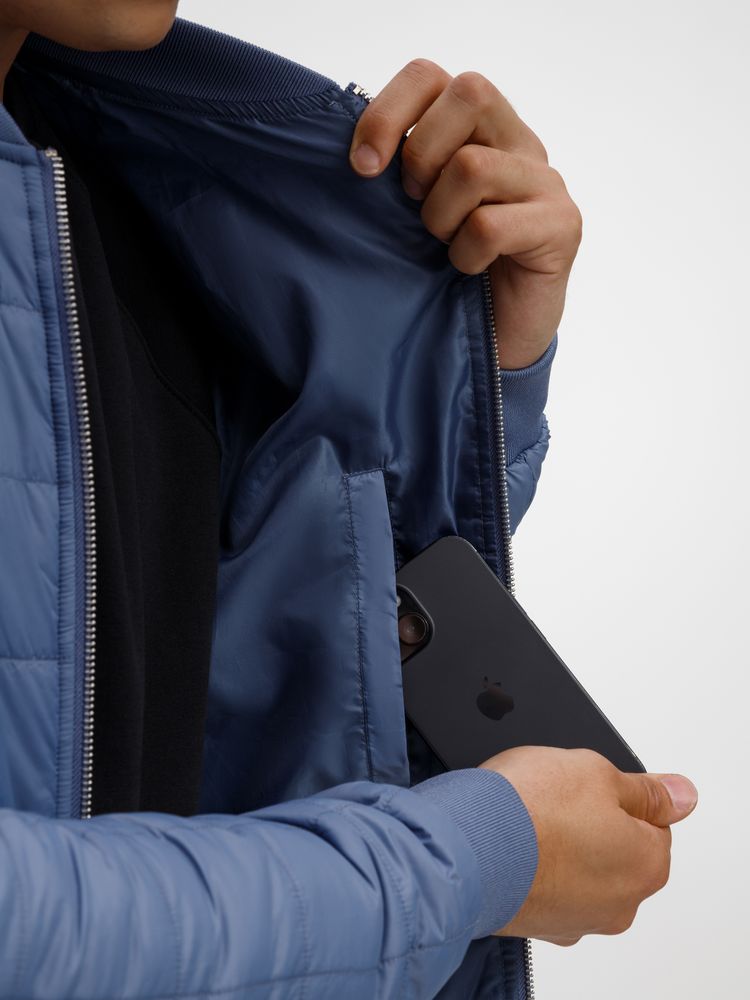 Изображение №11 | Куртка унисекс Warmbridge, синяя (джинс), размер S