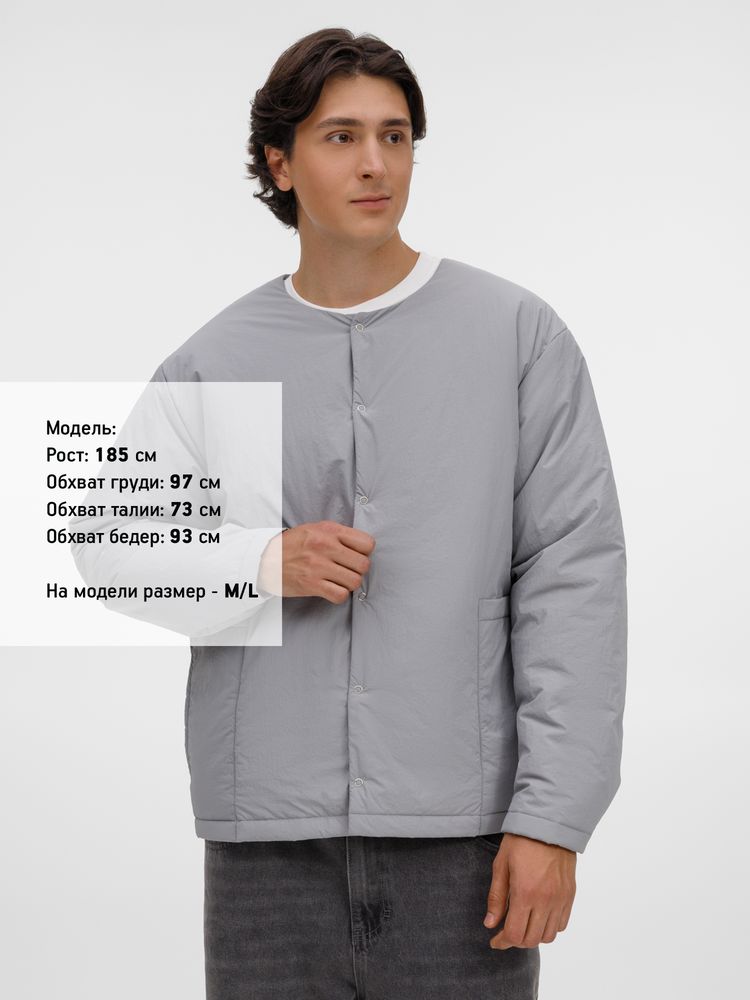 Изображение №9 | Куртка унисекс Veter, серая, размер XS/S