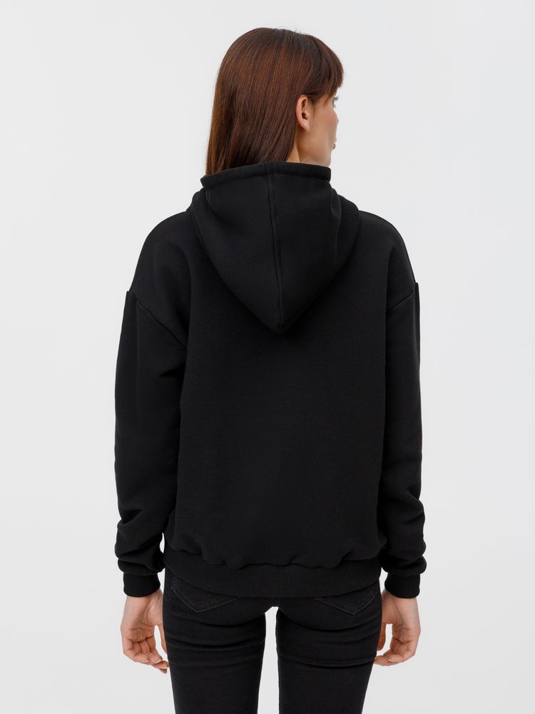 Изображение №16 | Толстовка унисекс оверсайз на молнии Zippy Terry, черная, размер XS/S