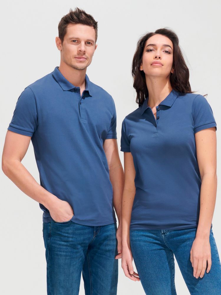 Изображение №5 | Рубашка поло женская Perfect Women 180 серый меланж, размер S