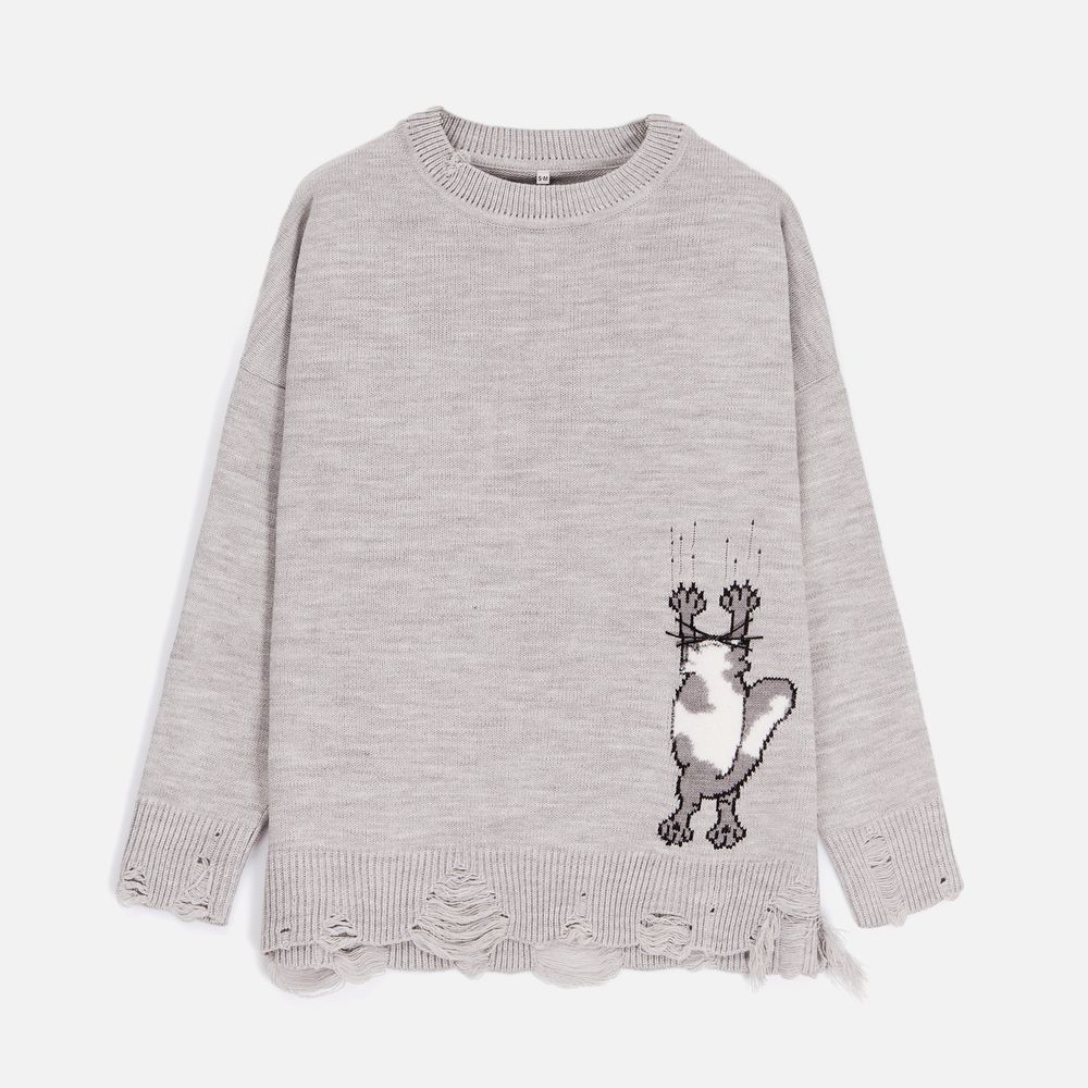 Изображение №2 | Джемпер Sharpick, серебристо-серый меланж, размер S/M