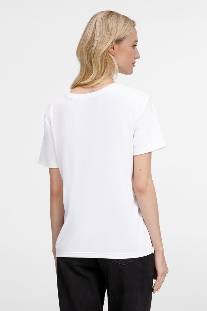 Изображение №10 | Футболка унисекс Senti, белая, размер S