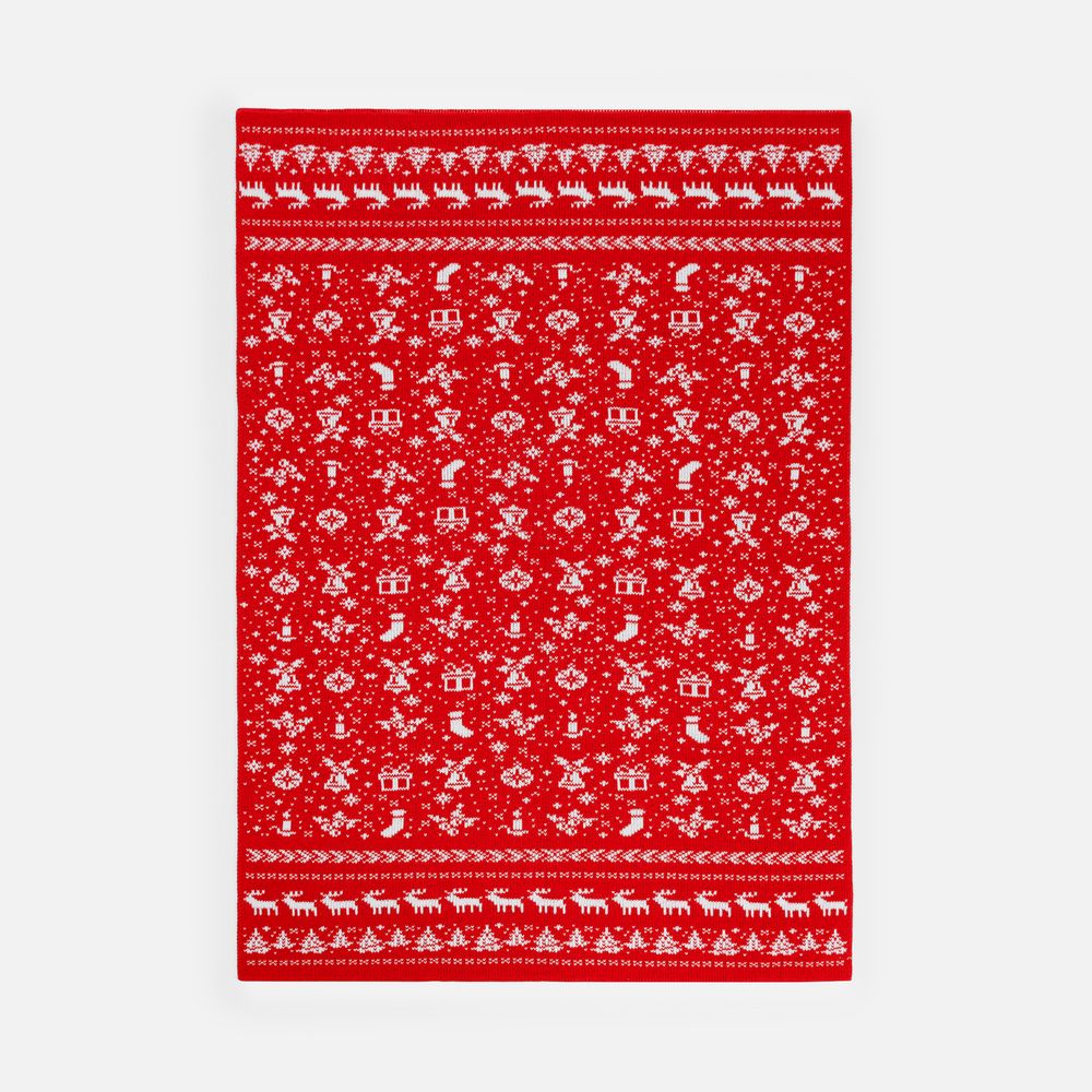 Изображение №4 | Плед Holidale, красный с молочным