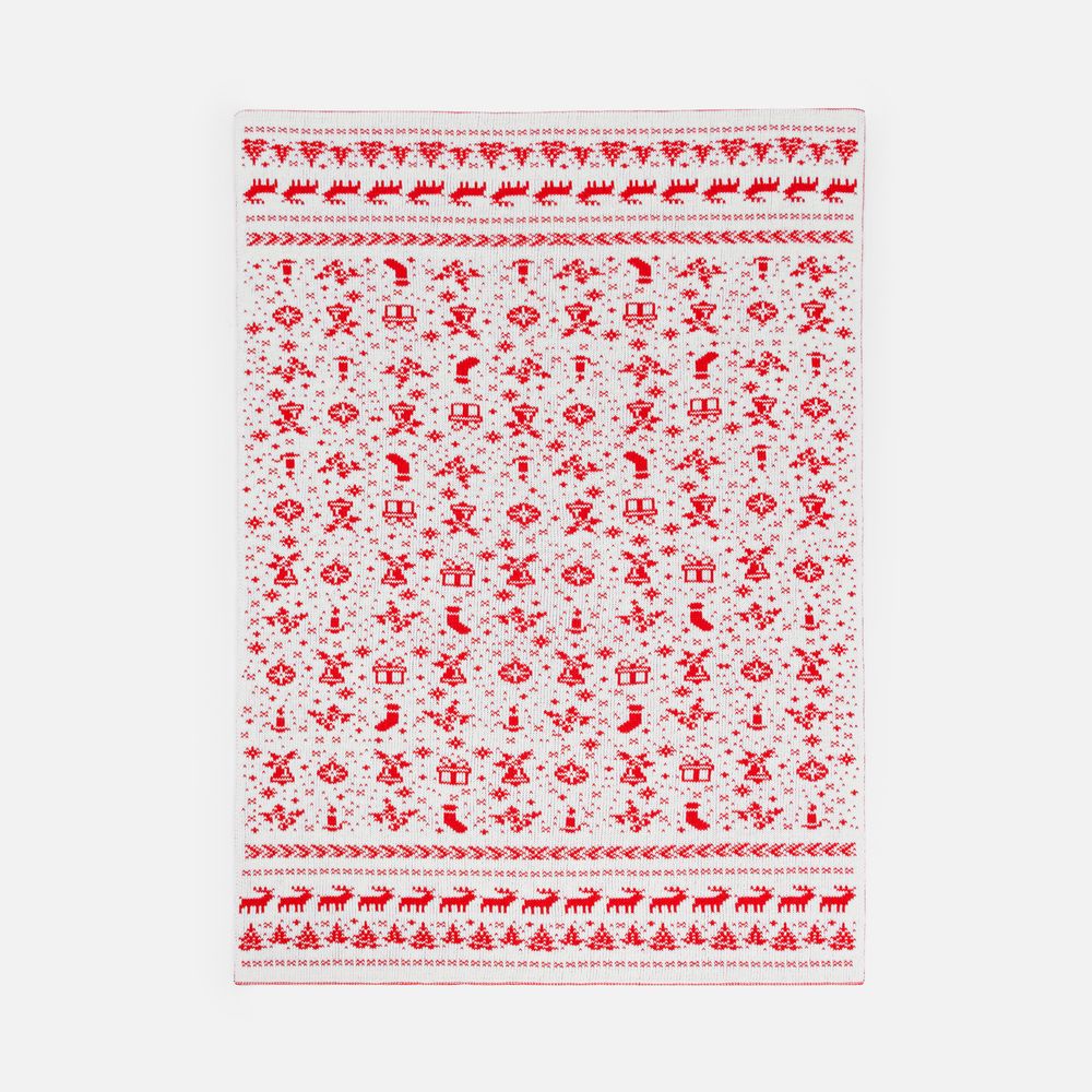 Изображение №5 | Плед Holidale, красный с молочным