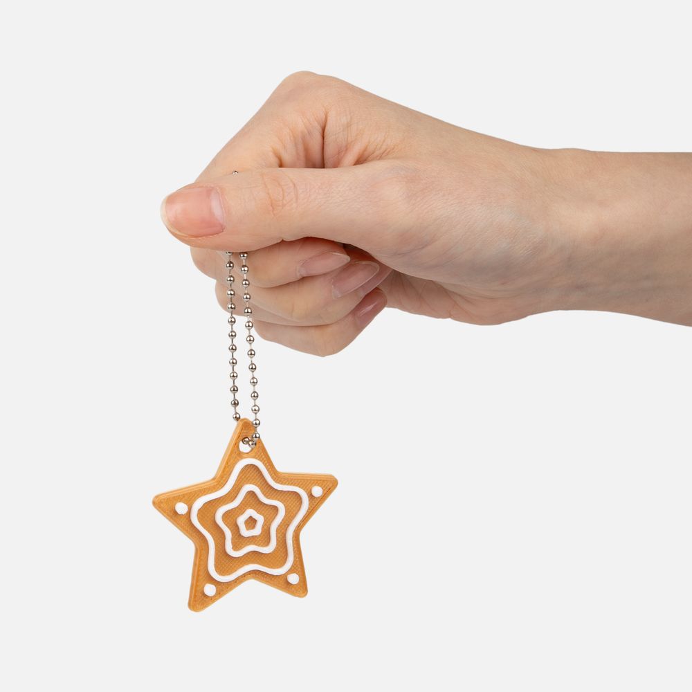 Изображение №2 | Мини-подвеска «Пряник», 3D-печать на заказ, звездочка