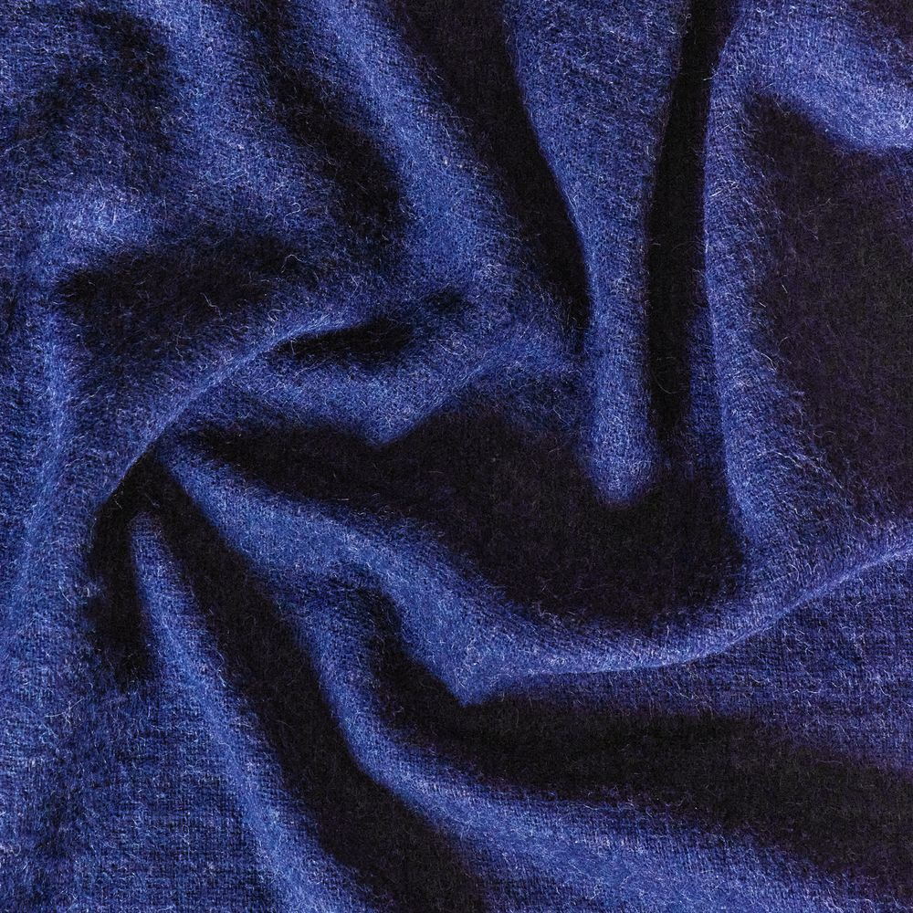 Изображение №5 | Плед Devika, синий с бежевым