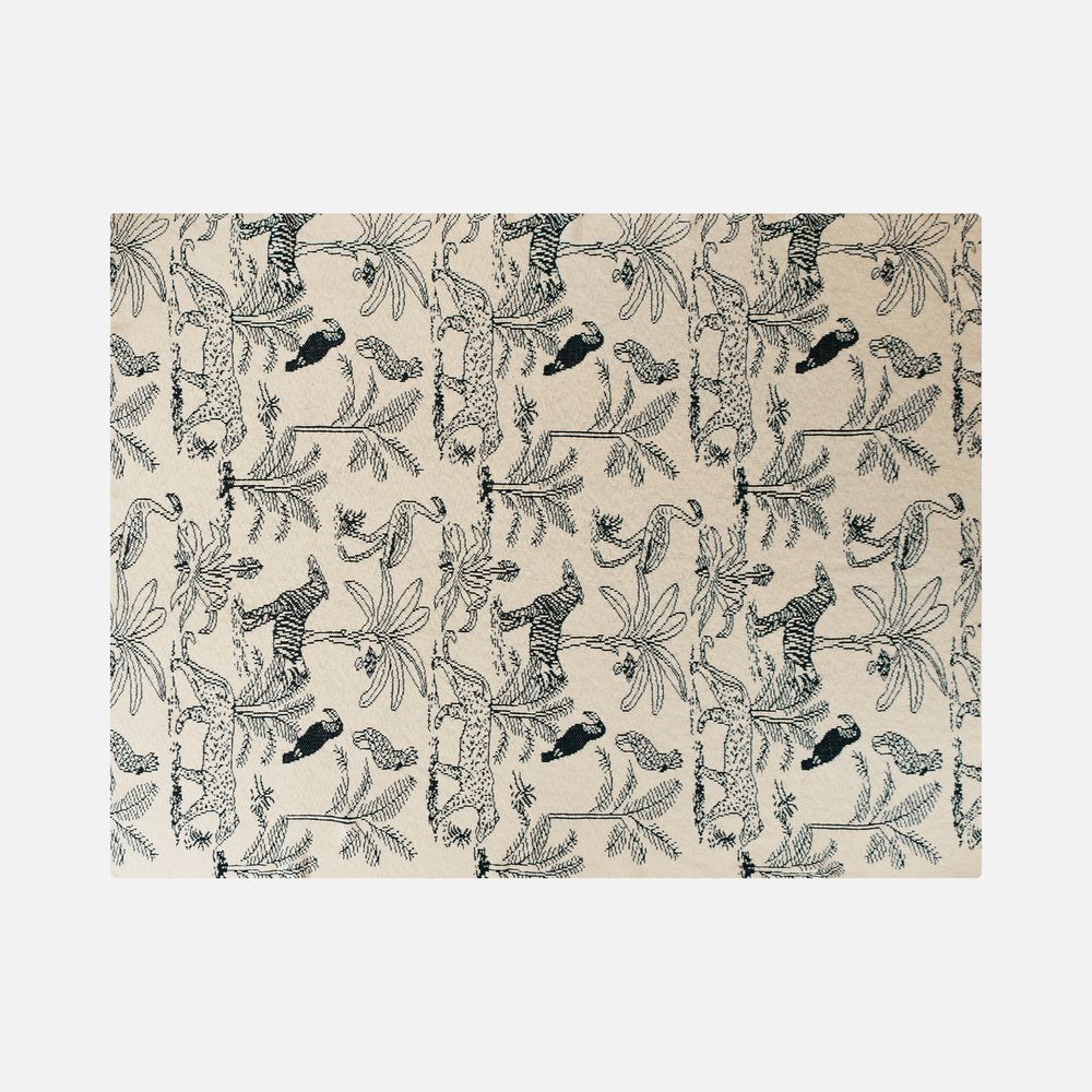 Изображение №2 | Плед Savanna, белый с синим