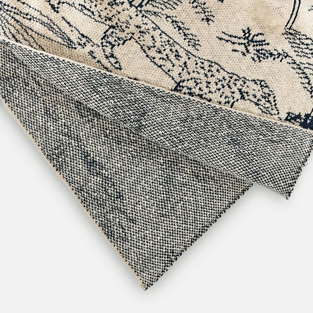 Изображение №3 | Плед Savanna, белый с синим