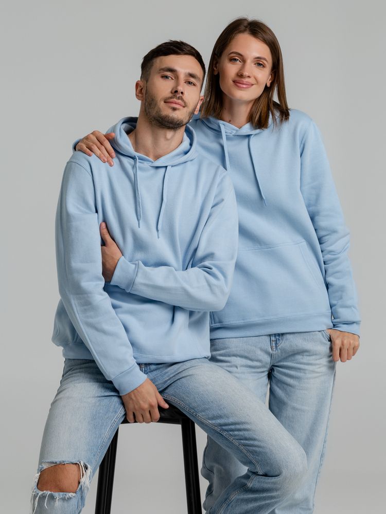 Изображение №9 | Толстовка с капюшоном Snake II голубая, размер XS