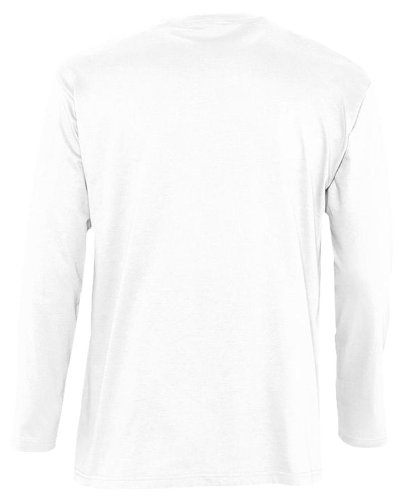 Изображение №2 | Футболка мужская с длинным рукавом Monarch 150 белая, размер S