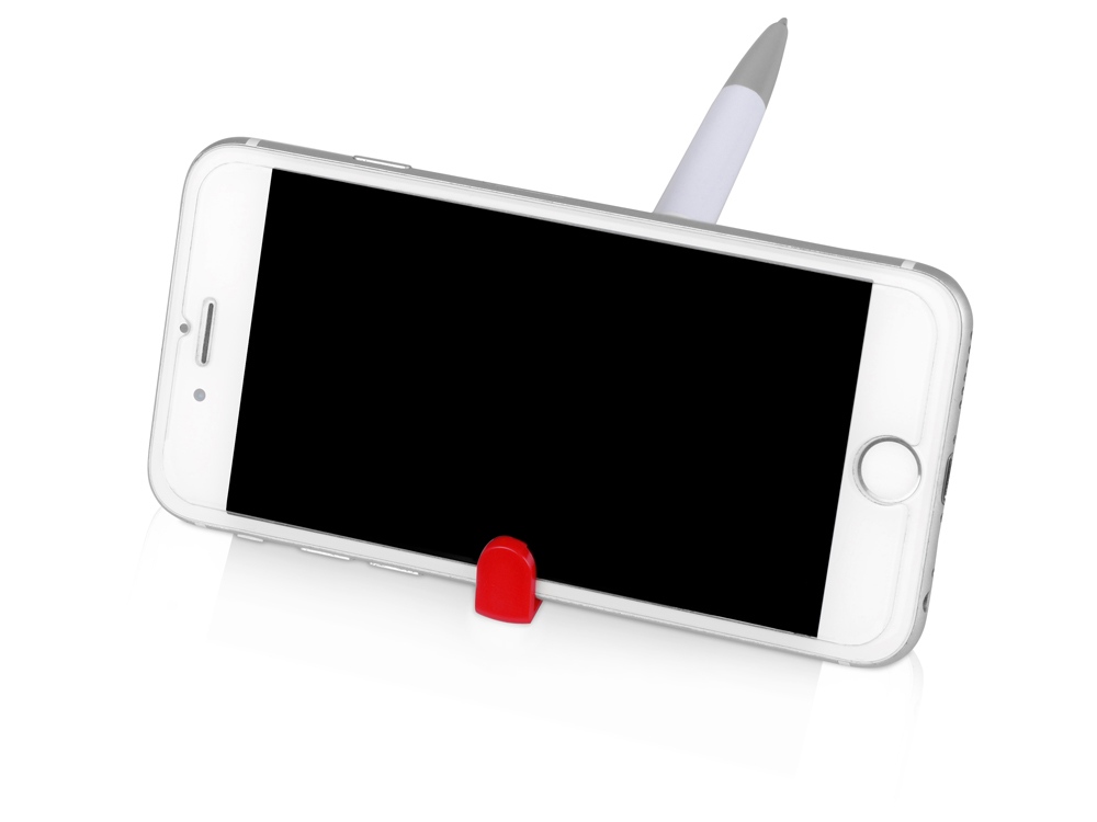 Изображение №4 | Ручка-подставка «Кипер» (белый/красный/серебристый)