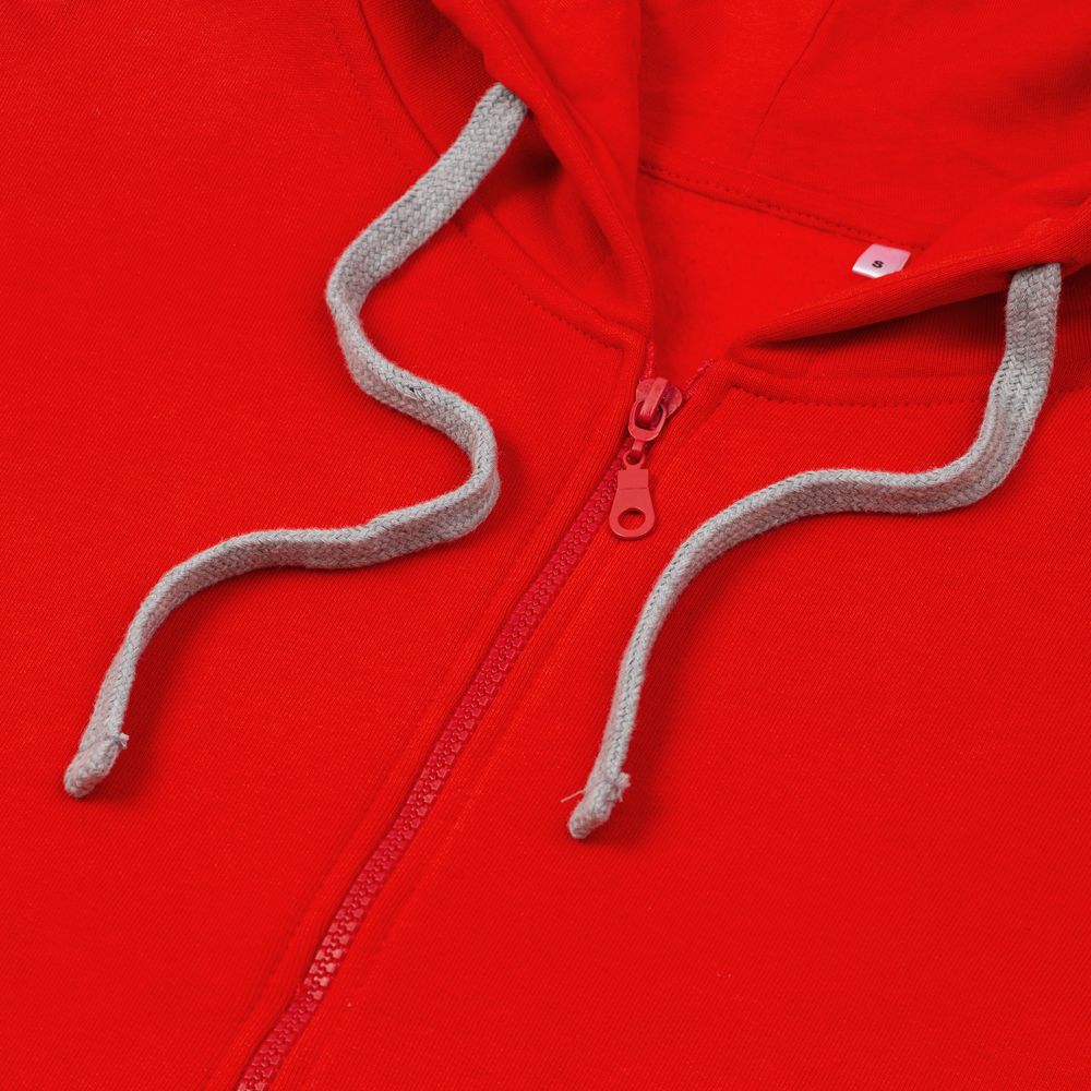 Изображение №3 | Толстовка на молнии с капюшоном Siverga Heavy, красная (алая), размер M