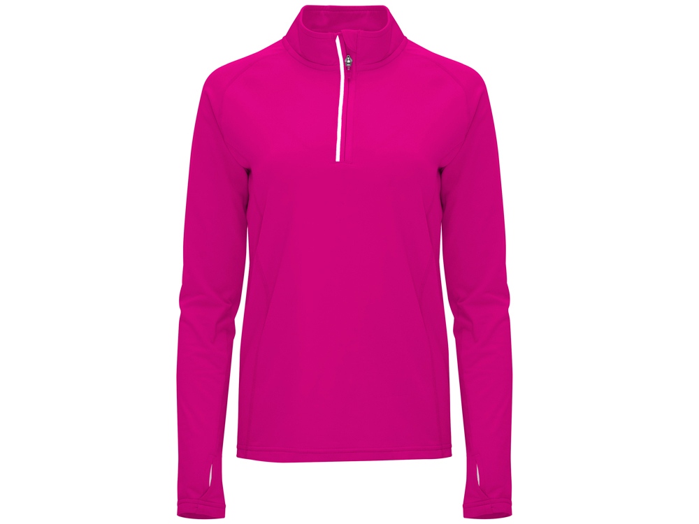 Изображение №1 | Толстовка с воротом на молнии «Melbourne» женская S (яркая фуксия)