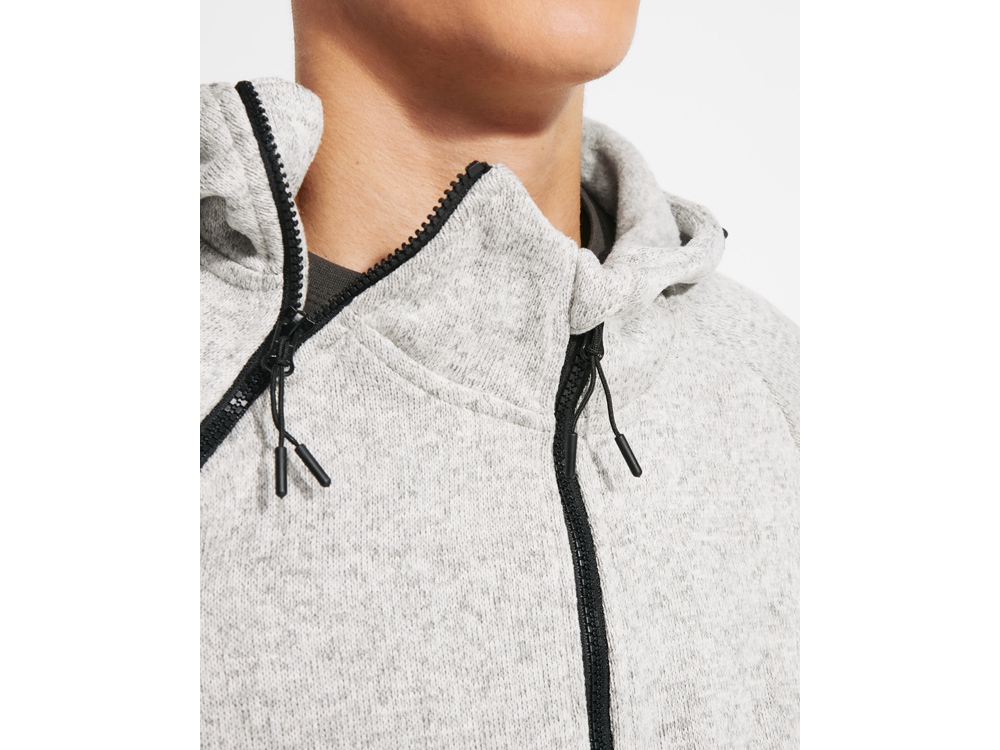 Изображение №6 | Толстовка на молнии «Everest», мужская M (меланжевый белый)