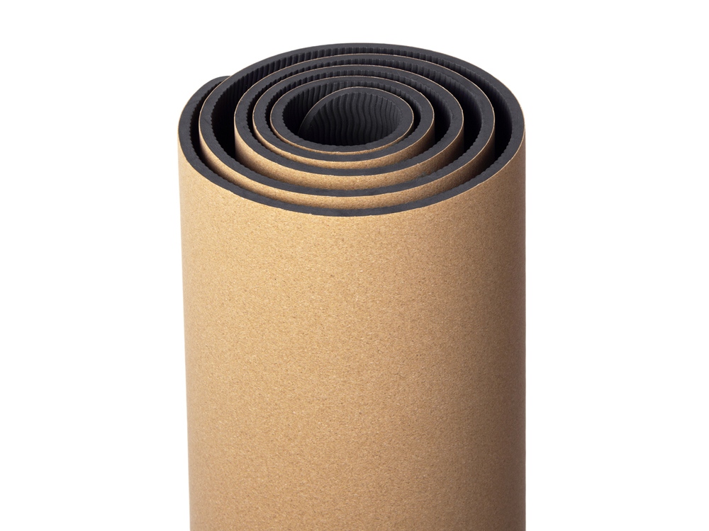 Изображение №10 | Пробковый коврик для йоги и фитнеса «Namaste» (натуральный, черный)