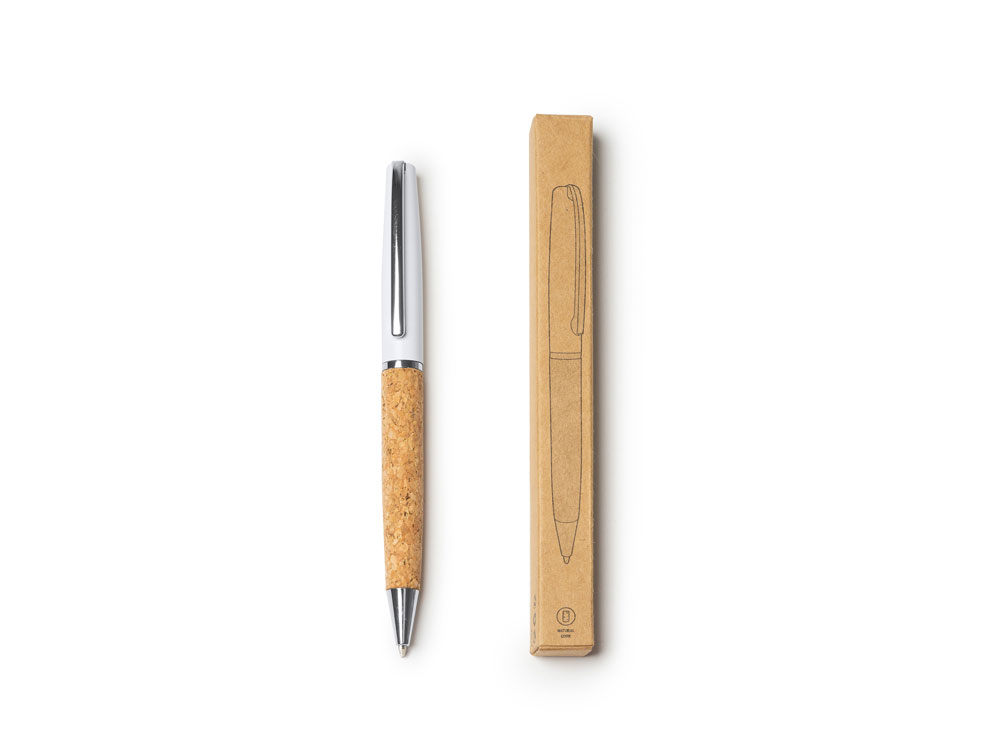 Изображение №2 | Ручка шариковая из натуральной пробки и металла ALTON (белый)