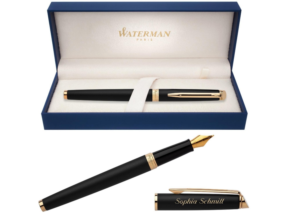 Изображение №5 | Ручка перьевая Hemisphere Matt (черный матовый, золотистый)