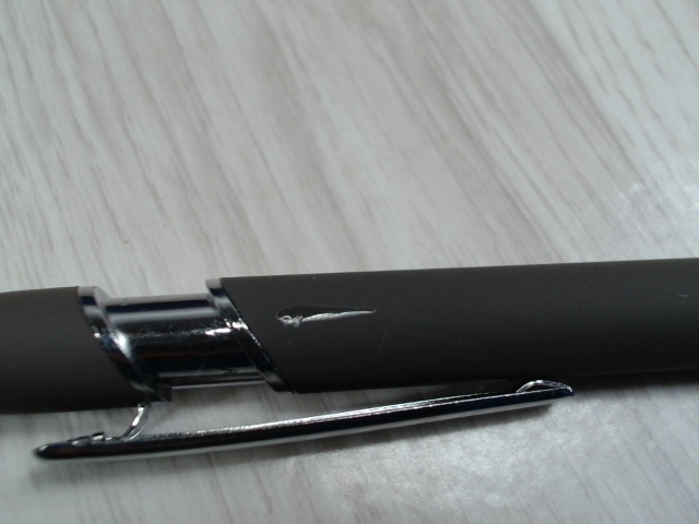 Изображение №7 | Ручка-стилус металлическая шариковая «Sway» soft-touch (серый/серебристый)