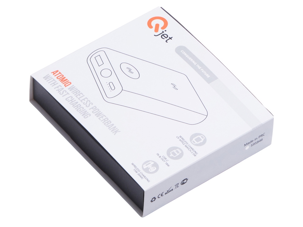 Изображение №13 | Внешний беспроводной аккумулятор 2-в-1 с функцией зарядки Apple Watch, QC/PD «AtomIQ», 10000 мАч (белый)