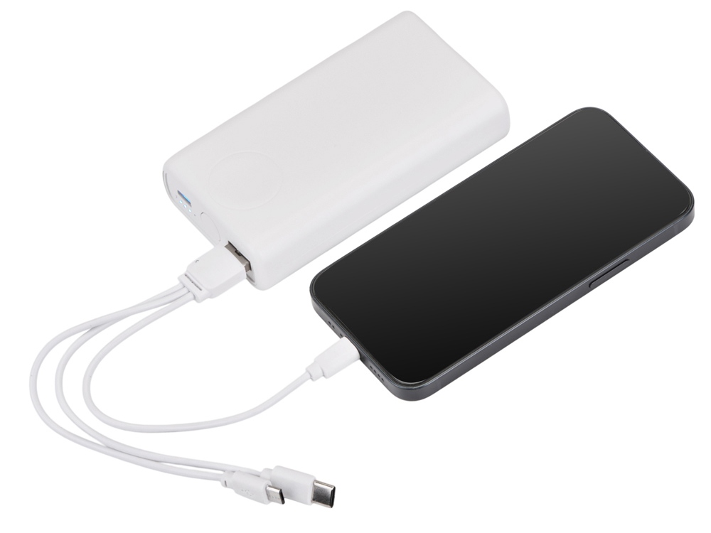 Изображение №14 | Внешний беспроводной аккумулятор 2-в-1 с функцией зарядки Apple Watch, QC/PD «AtomIQ», 10000 мАч (белый)