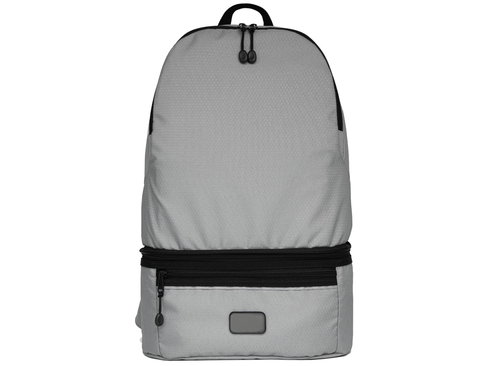 Изображение №5 | Рюкзак-трансформер 2-в-1 «Athletica» водостойкий с поясной сумкой из переработанного пластика (серый)