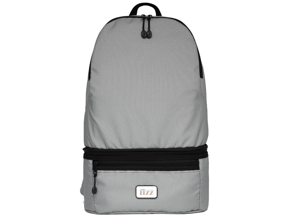 Изображение №9 | Рюкзак-трансформер 2-в-1 «Athletica» водостойкий с поясной сумкой из переработанного пластика (серый)