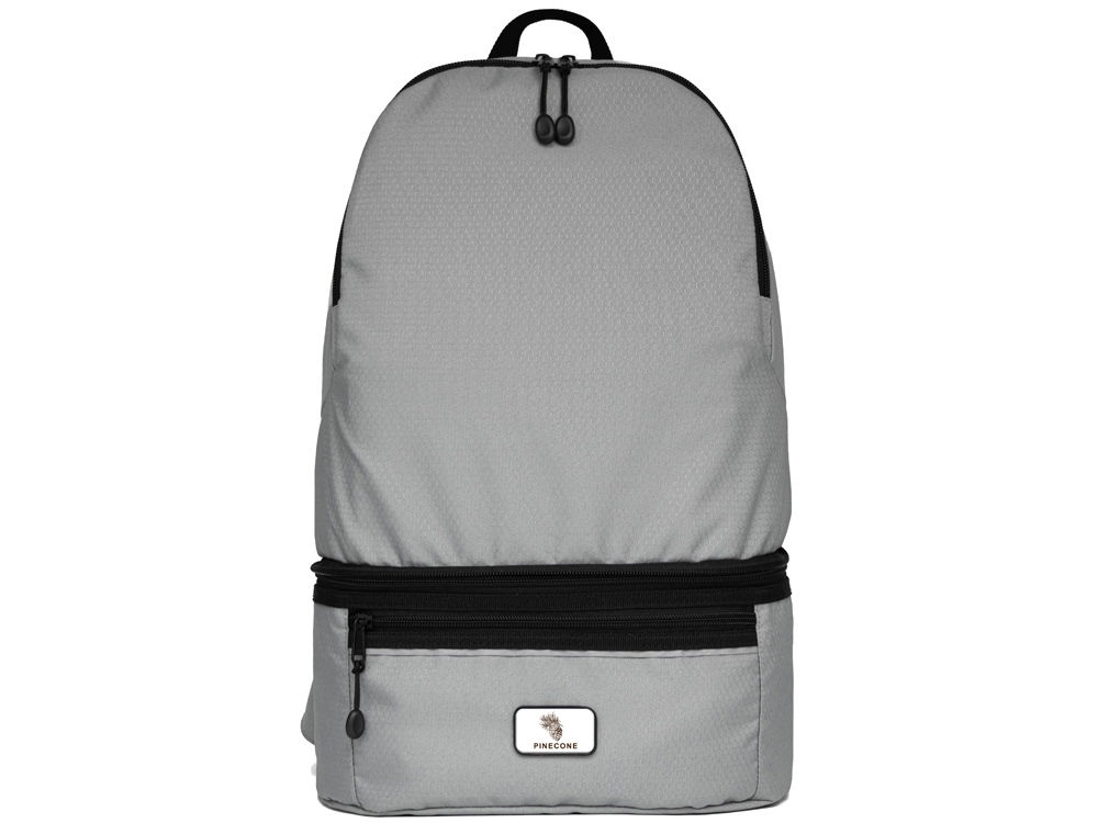 Изображение №10 | Рюкзак-трансформер 2-в-1 «Athletica» водостойкий с поясной сумкой из переработанного пластика (серый)